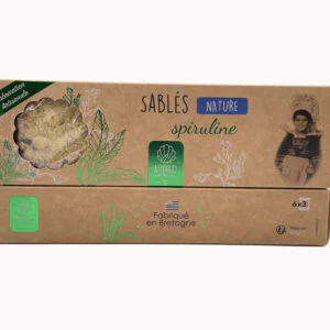 Sablés nature à la spiruline AtelierD 120g