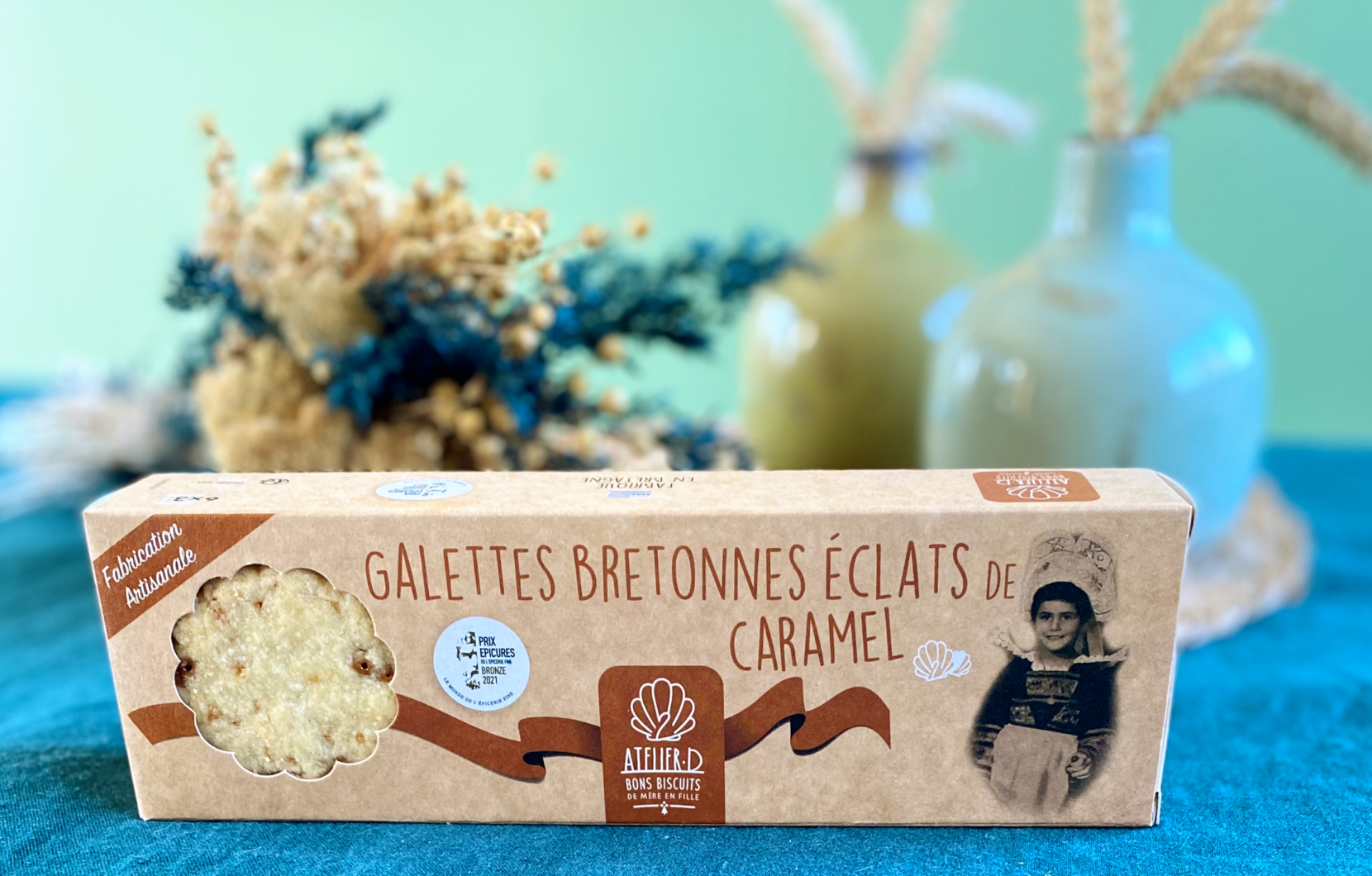 Sablés Bio à la spiruline et chocolat