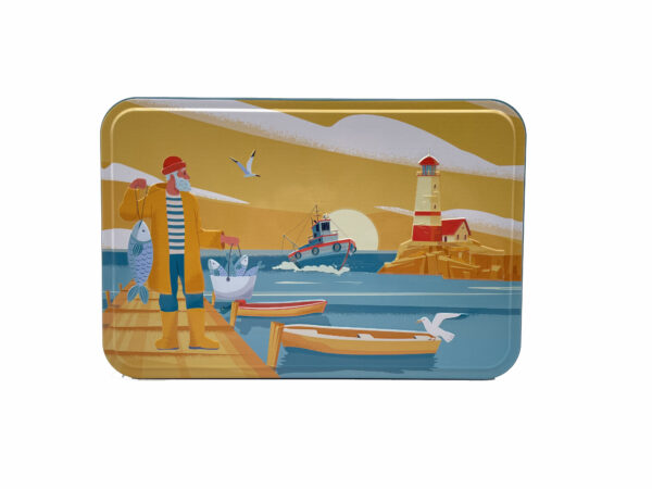 Boite métal port de pêche 350g Assortiment