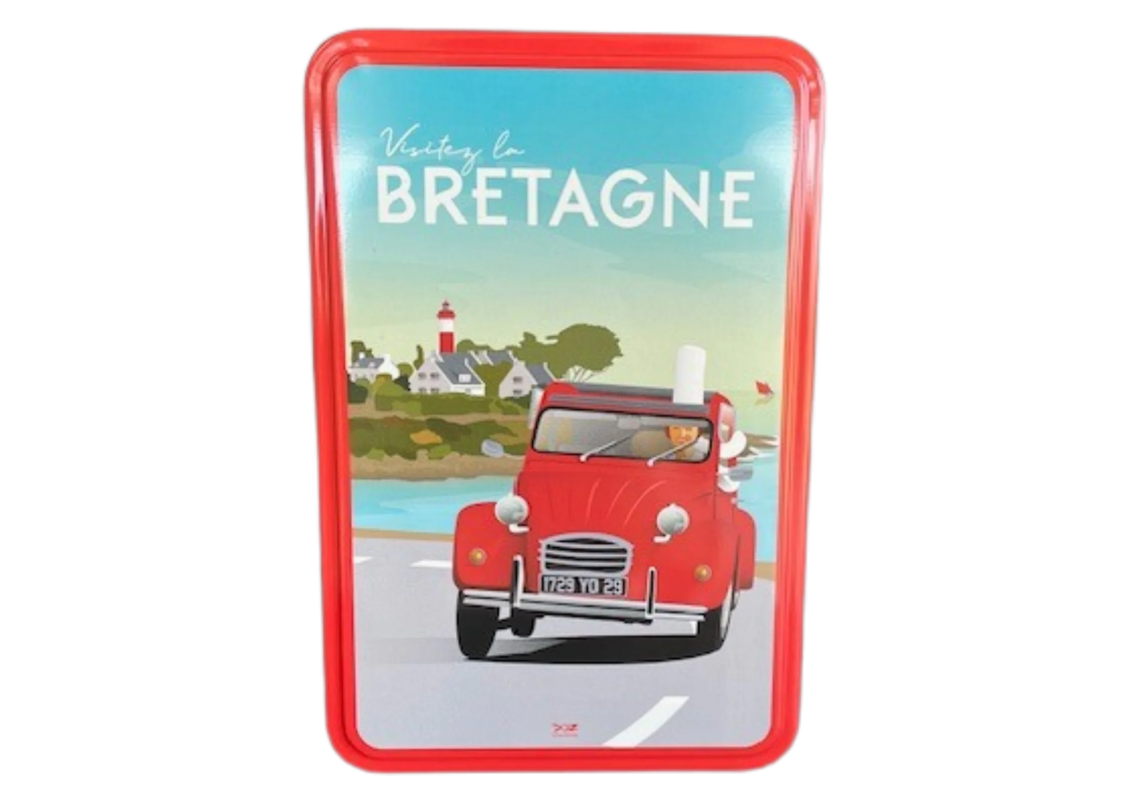 Assortiment palets bretons et galettes bretonne dans une boite métallique souvenir de Bretagne biscuits traditionnel au beurre salé.