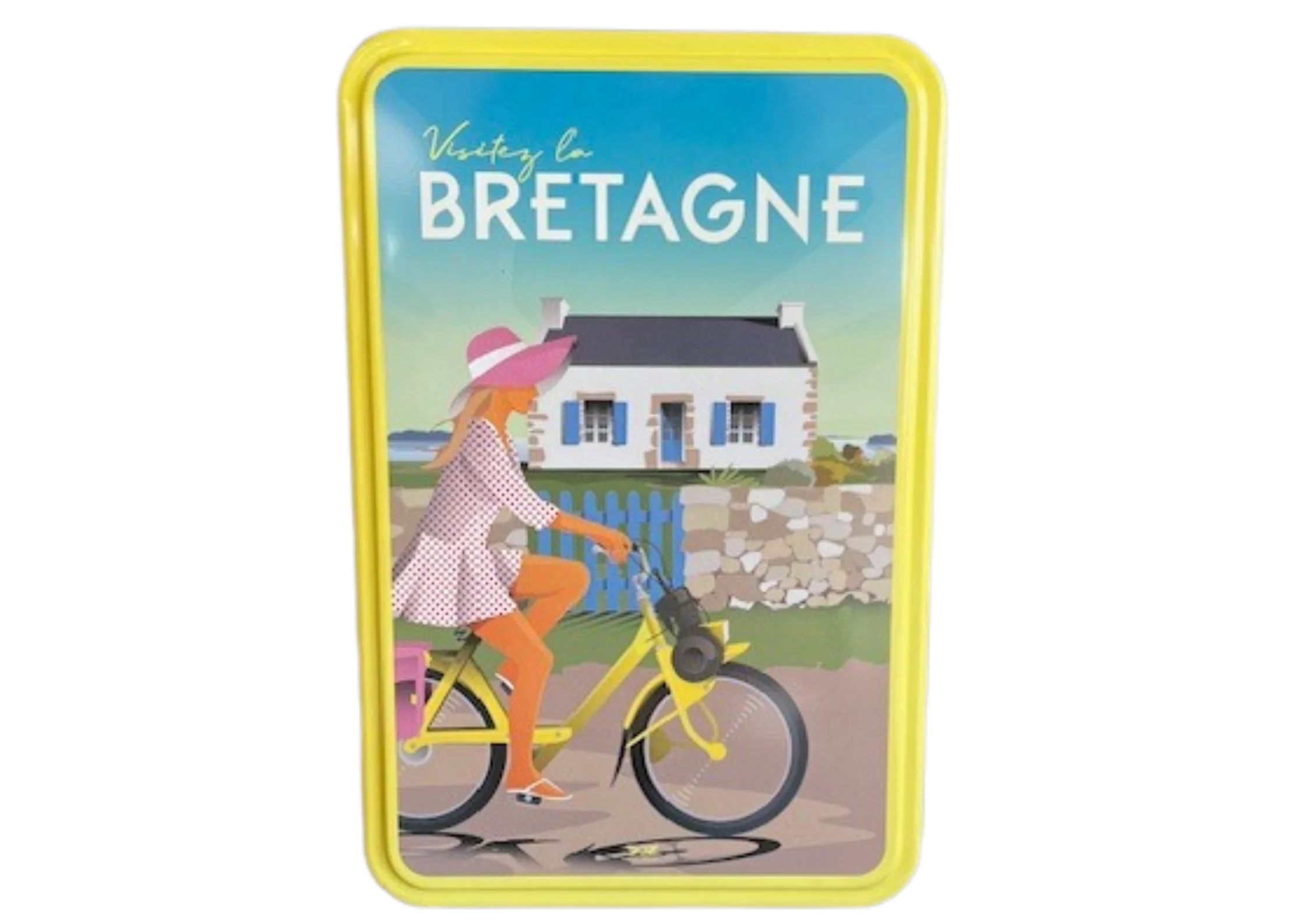 Assortiment palets bretons et galettes bretonne dans une boite métallique souvenir de Bretagne biscuits traditionnel au beurre salé.