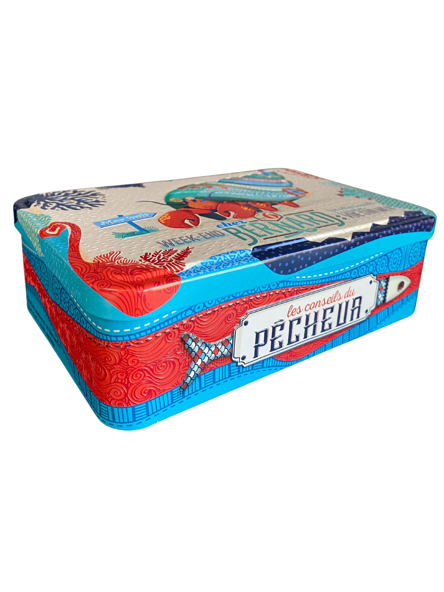 Assortiment palets bretons et galettes bretonne dans une boite métallique souvenir de Bretagne biscuits traditionnel au beurre salé.