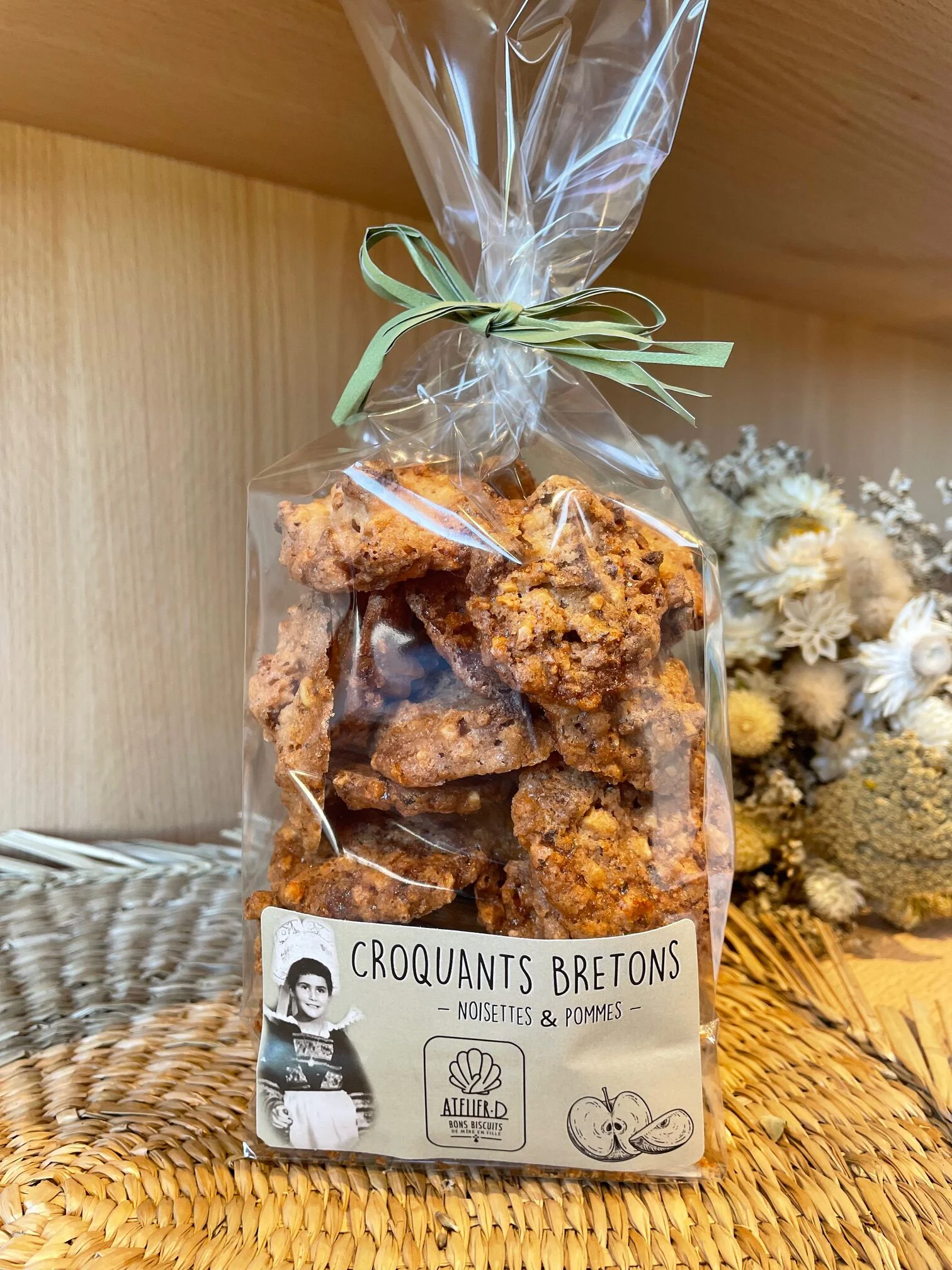 Croquant pomme caramel beurre salé biscuit breton bretagne AtelierD