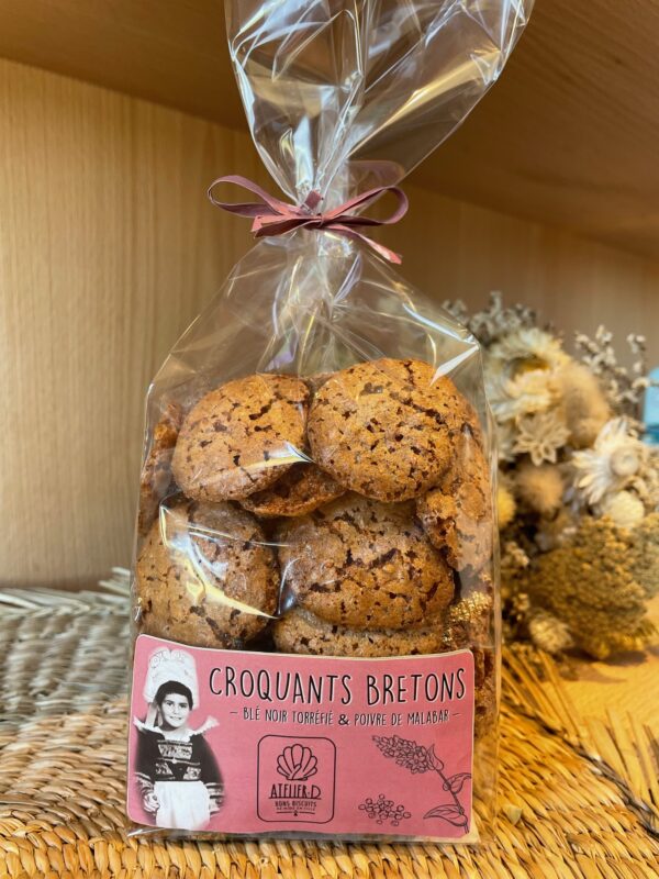 CROQUANT BRETON POIVRE DE MALABAR BLE NOIR BRETON ATELIERD EPICURE DE BRONZE SALON EPICURES